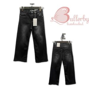 Laste laialõikelised tekaspüksid musta värvi